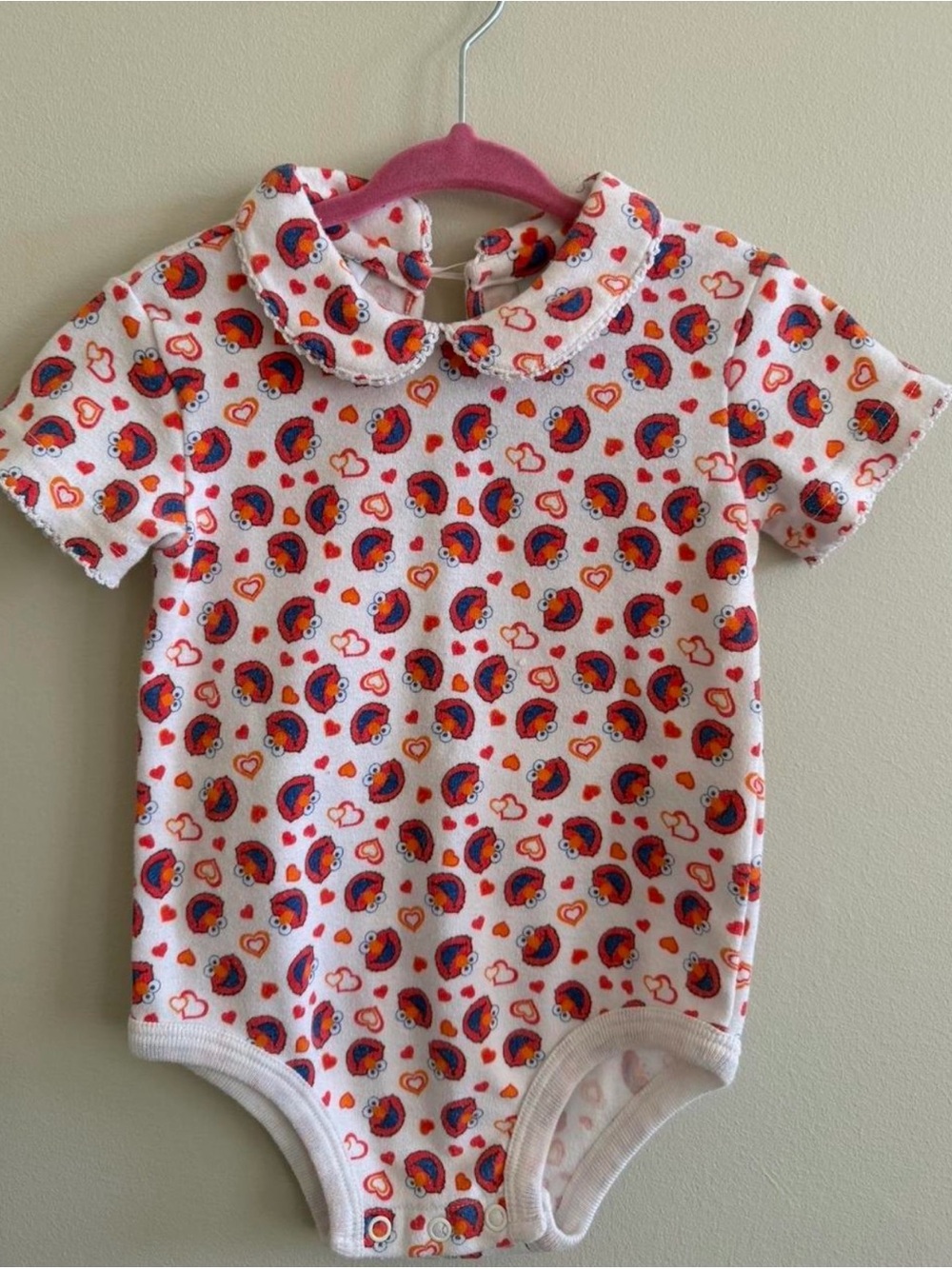 Vintage Sesame Street Elmo Heart Onesie